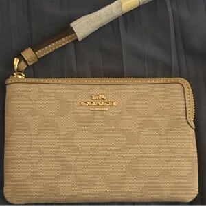 Coach Tan Wristlet